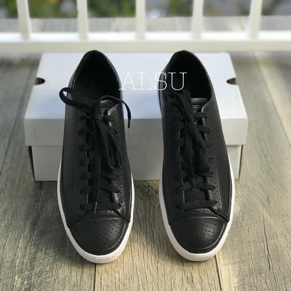 Converse Ctas Modern OX Leather Black White W AUTH - Picture 3 of 8